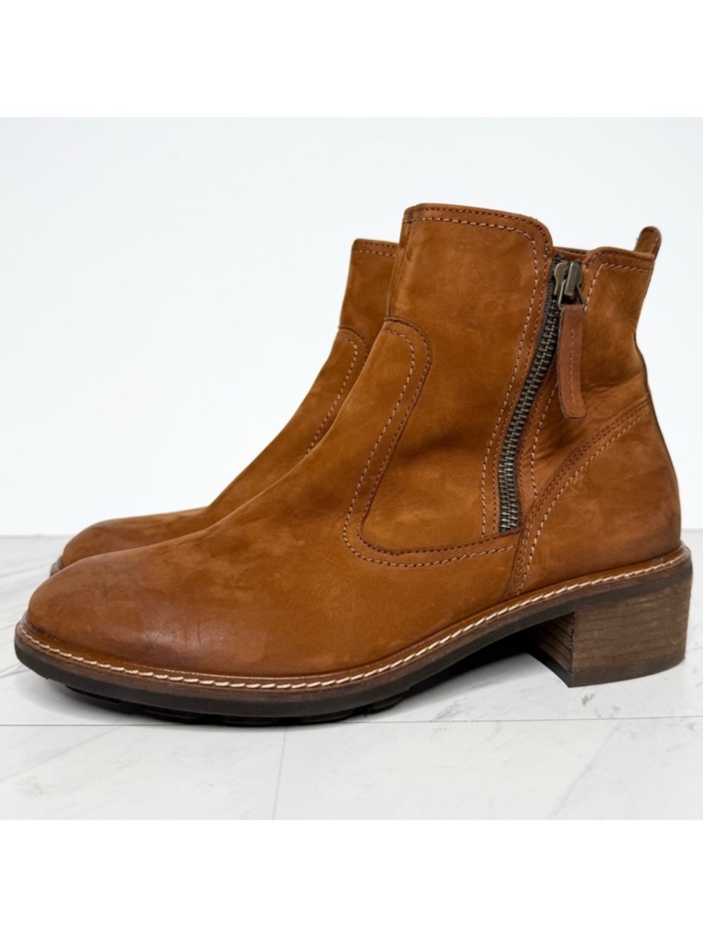 Paul Green Diego Cognac Nubuck Bootie 4 / 6.5